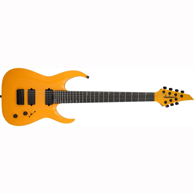 Jackson Pro Series Signature Misha Mansoor Juggernaut HT7 7-String Guitar, Signal Yellow Free Shipping