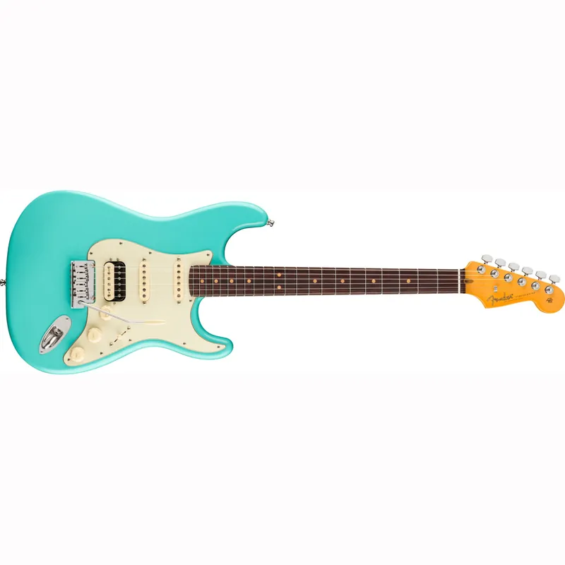 Deal Fender American Ultra Luxe Vintage '60s Stratocaster HSS Guitar, Rosewood Fretboard, Sea Foam Green Lacquer