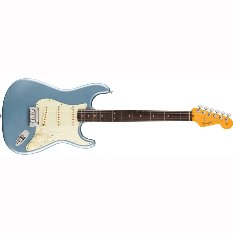 Fender American Ultra Luxe Vintage '60s Stratocaster Guitar, Rosewood Fretboard, Ice Blue Metallic Lacquer Markdown