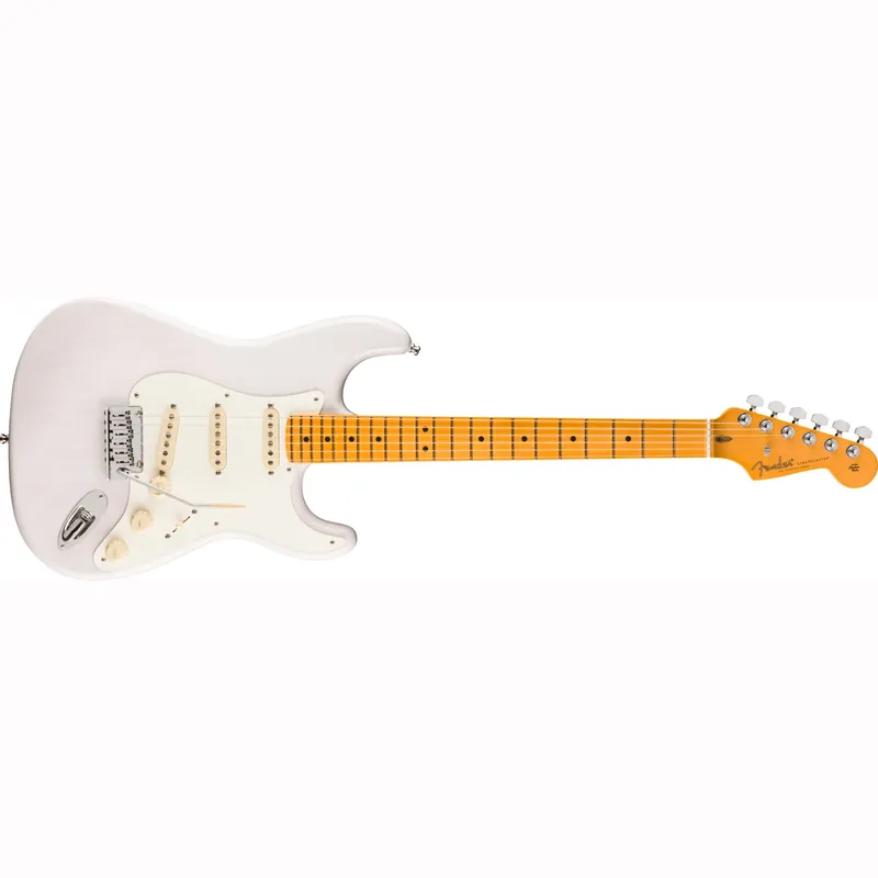 Fender American Ultra Luxe Vintage '50s Stratocaster Guitar, Maple Fretboard, White Blonde Lacquer Discount