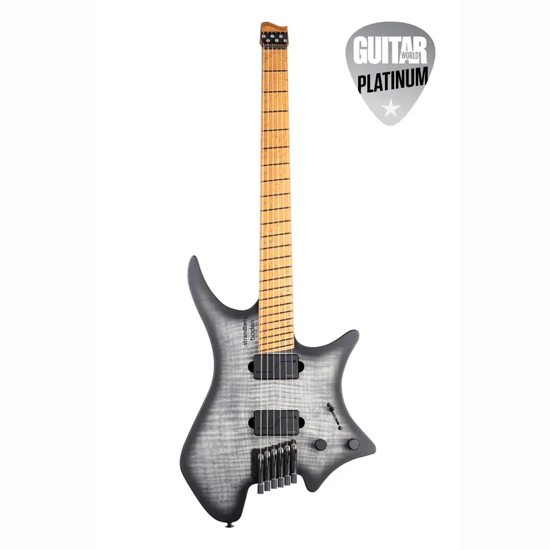 Shop Now Strandberg Boden Original N2.6 Headless Multi-Scale Guitar, Black Denim Burst Satin