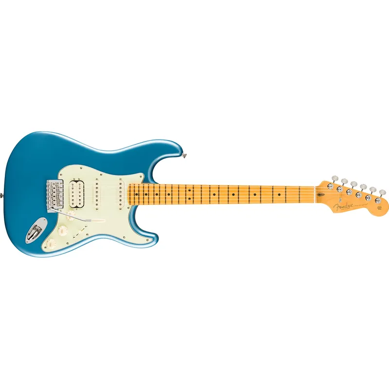Place Order Fender American Professional Classic Stratocaster HSS Guitar, Maple Fretboard, Faded Lake Placid Blue