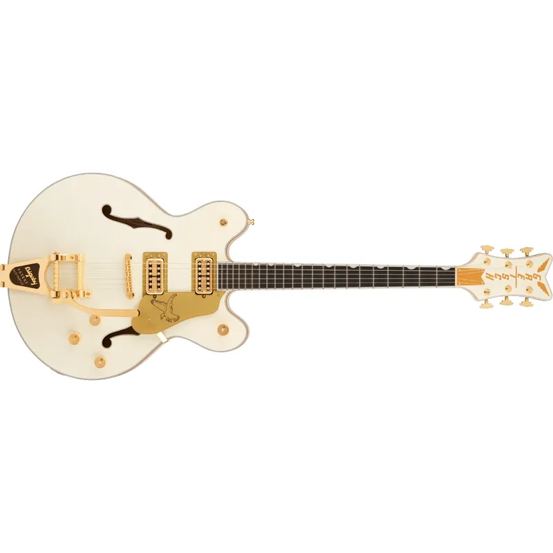 Handmade Gretsch Professional Collection Falcon Center Block LTD Bigsby Semi-Hollow Guitar, Vintage White