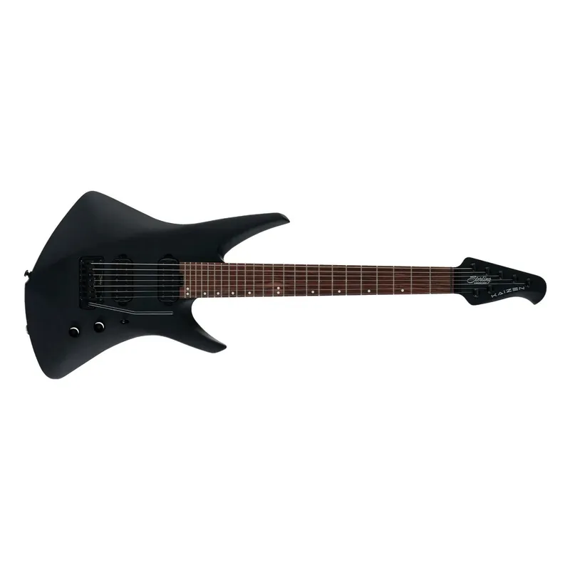 Sterling by Music Man Kaizen 7 7-String Guitar, Rosewood Fretboard, Stealth Black Direct From Manufacturer