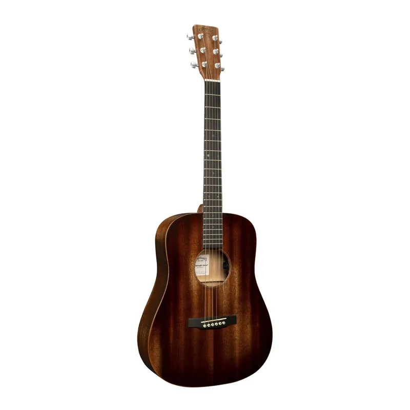 Free Shipping Martin D Jr E StreetMaster Junior Dreadnought Acoustic-Electric Guitar, Sapele, Dark Mahogany Distressed