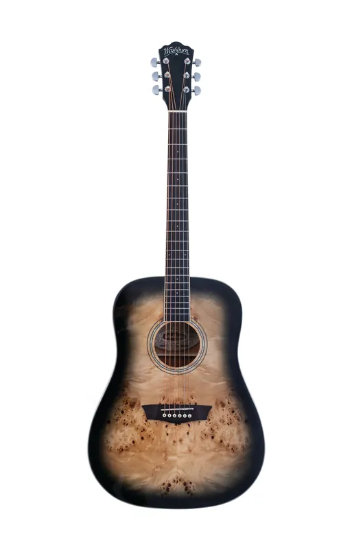 Washburn DFBDB Deep Forest Burl Dreadnought Acoustic Guitar. Black Fade Reduced Price