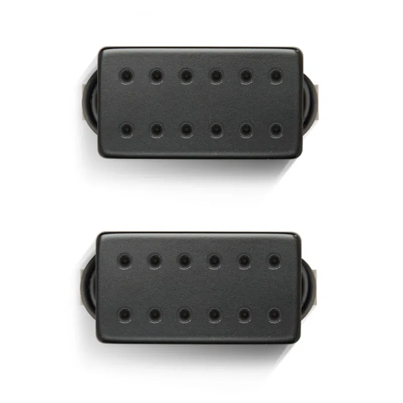 Bare Knuckle Juggernaut Misha Mansoor Humbucker Guitar Pickup Set, Black Covers with Black Bolts Secure Checkout