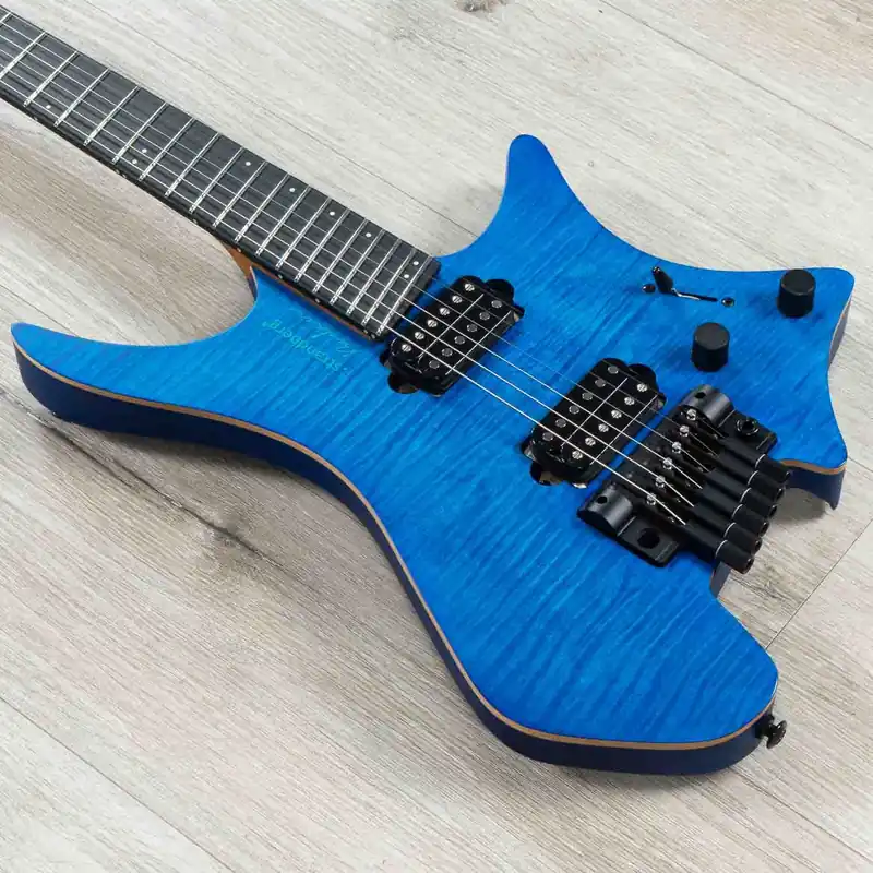 Strandberg Boden Prog NX 6 Headless Multi-Scale Guitar, Flame Maple Top, Deep Blue Special Offer