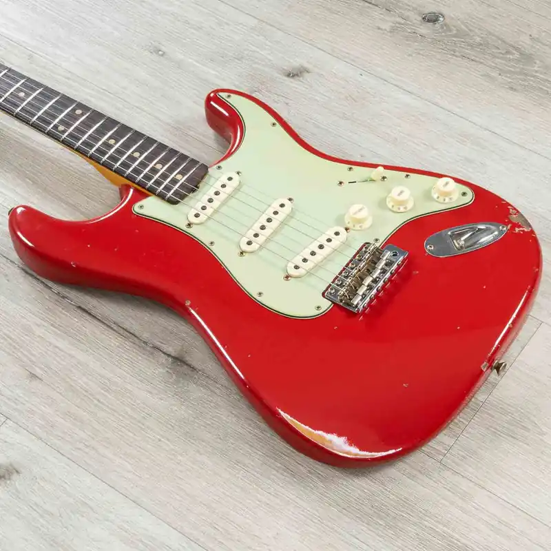 Brand New Fender Custom Shop 1962 Stratocaster Relic Guitar, Rosewood Fingerboard, Aged Seminole Red