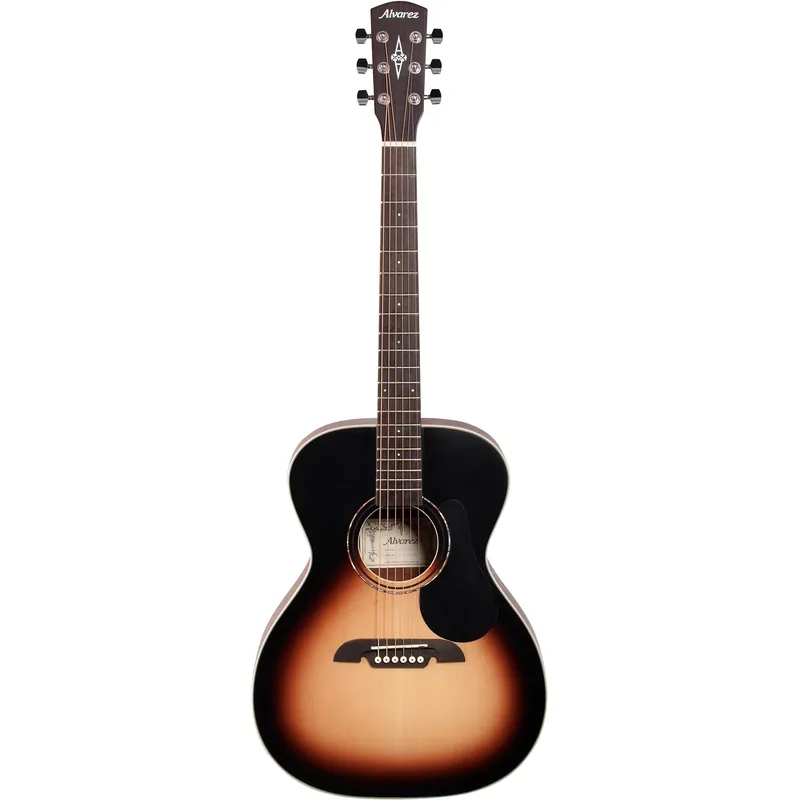 Alvarez RF26SSB-AGP Regent 26 Series Folk/OM Acoustic Guitar Starter Pack with Bag & Accessories, Sunburst Best Choice