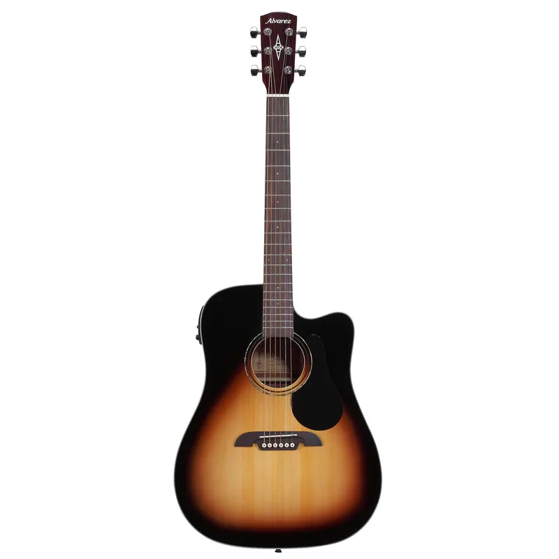 Alvarez RD26CESB Regent Dreadnought Acoustic-Electric Guitar, Spruce Top, Sunburst Modern