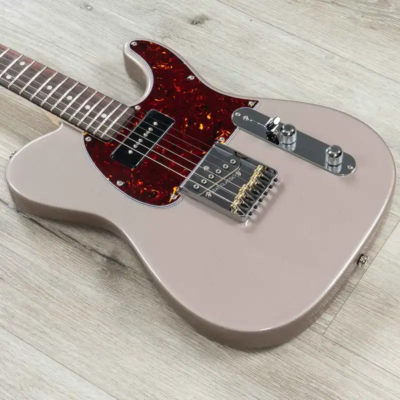 G&L USA Fullerton Deluxe ASAT Classic Bluesboy 90 Guitar, Rosewood Fretboard, Shoreline Gold Limited Time