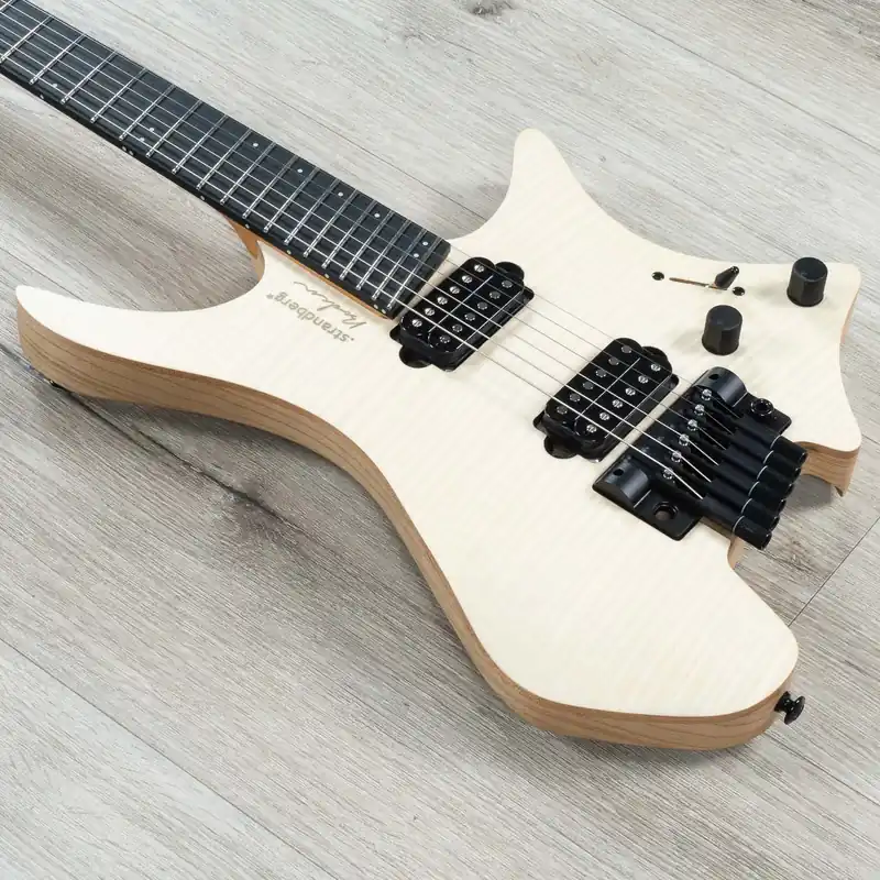 Final Sale Strandberg Boden Prog NX 6 Headless Multi-Scale Guitar, Natural Flame Maple