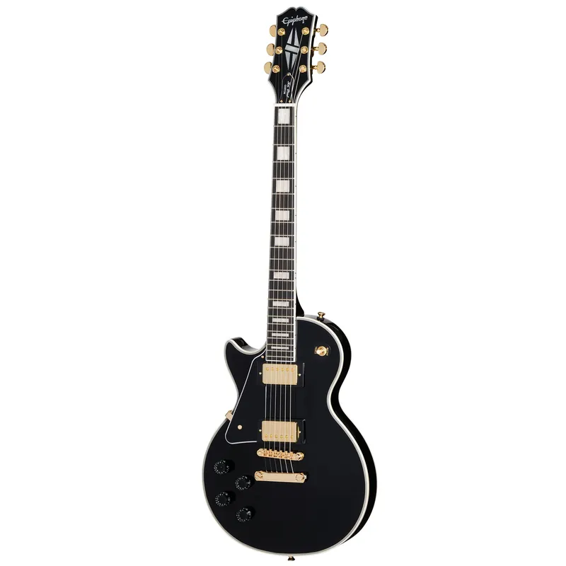 Brand New Epiphone Original Collection Les Paul Custom Left-Handed Guitar, Ebony