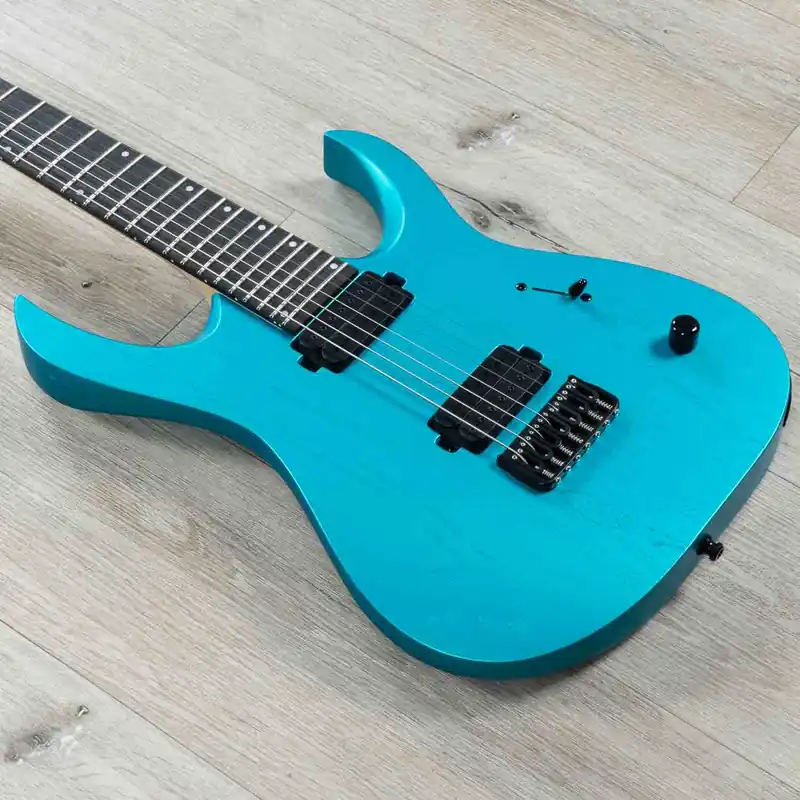 Budget Mayones Duvell DT 7 B26.5Baritone 7-String Guitar, Blackheart Fretboard, Monolith Light Blue Metallic Matt