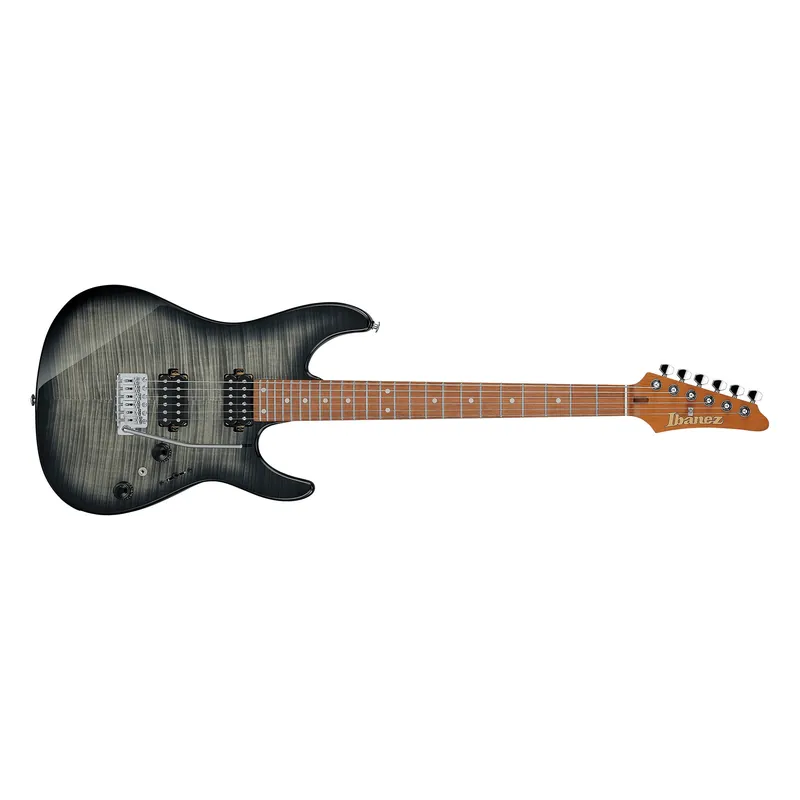 Professional Grade Ibanez AZ Standard AZ24S1F HH Guitar, Roasted Maple Neck, Transparent Black Sunburst