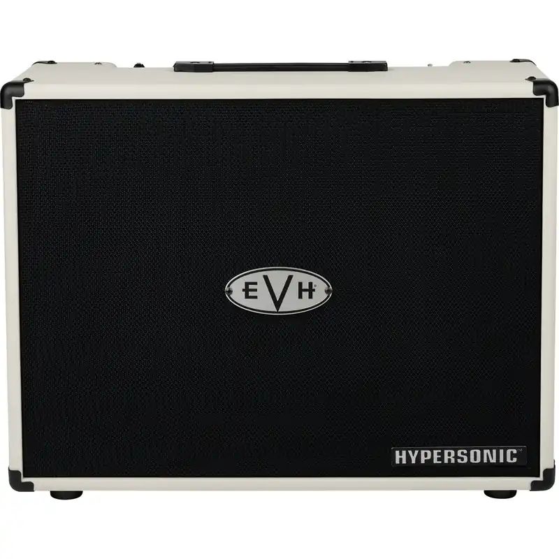 EVH Hypersonic FR-12 Full-Range Flat Response FRFR Guitar Amp Modeler Speaker Cabinet, Ivory Luxury