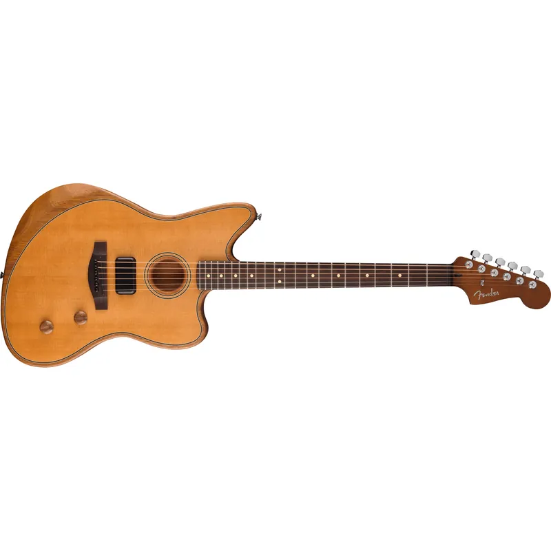 Fender Acoustasonic Standard Jazzmaster Acoustic-Electric Guitar, Rosewood Fretboard, Aged Natural Sale