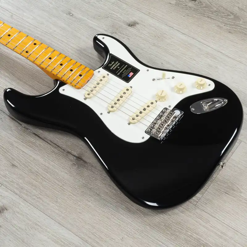 Fender American Vintage II 1957 Stratocaster Guitar, Maple Fingerboard, Black Instant Buy