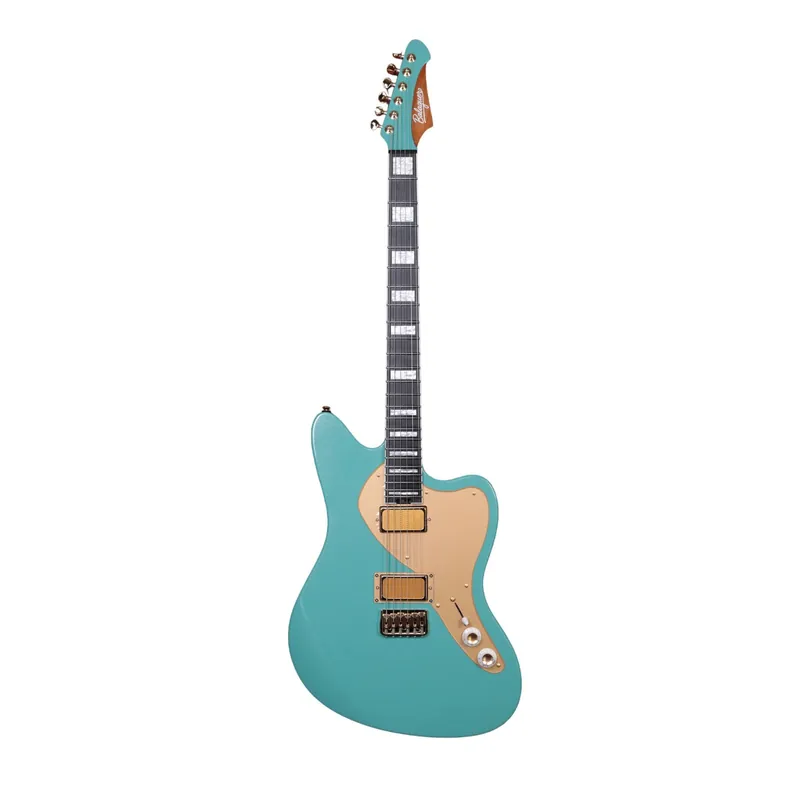 Balaguer Tony Pizzuti Growler T-BAR Baritone Guitar, Gloss Metallic Cool Green In Demand