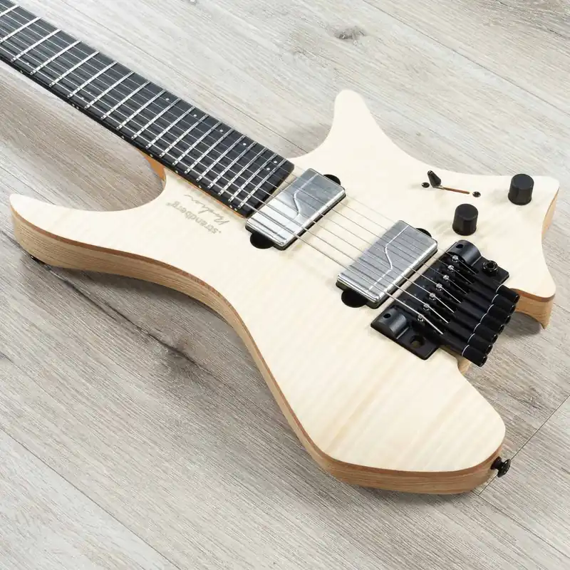 Popular Strandberg Boden Prog NX 7 Headless Multi-Scale 7-String Guitar, Natural Flame