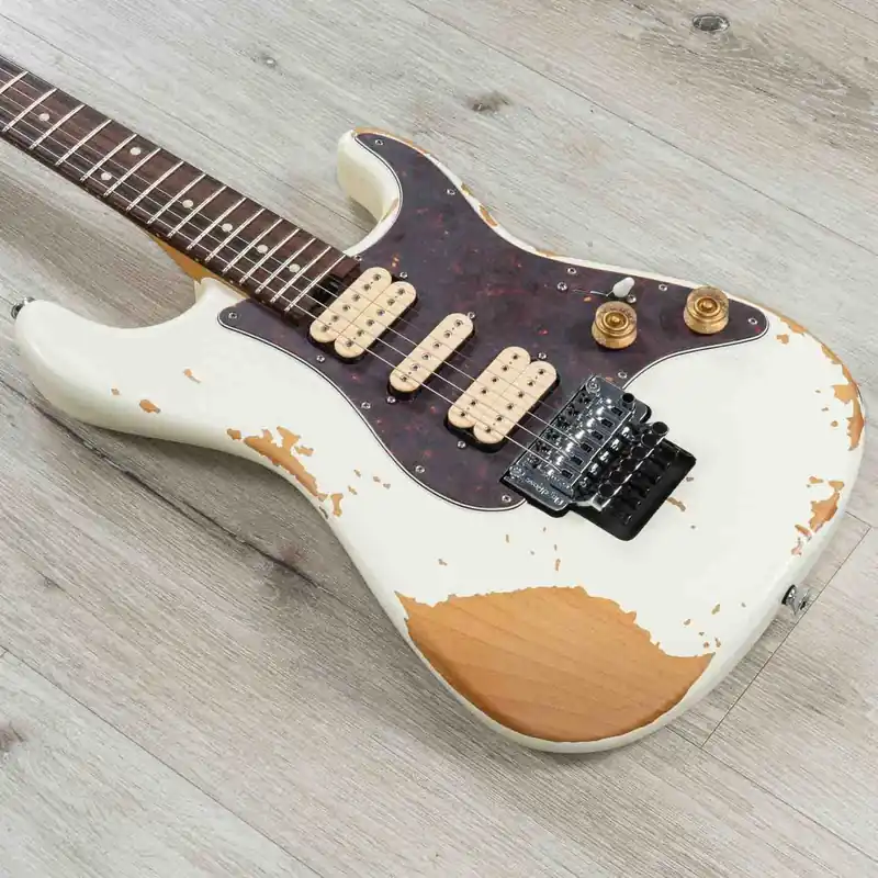 Seasonal Sale Charvel Super-Stock So-Cal Style 1 HSH FR RW Guitar, Rosewood Fingerboard, Aged Arctic