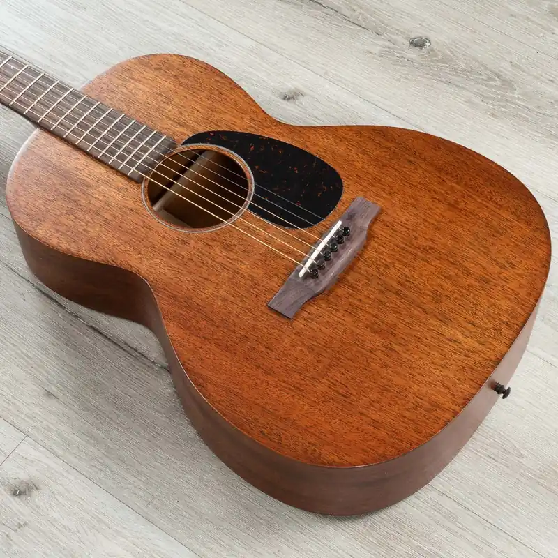Shop Now Martin 15 Series 000-15SM 000-12 Fret Acoustic Guitar, Natural Mahogany Top, Back & Sides