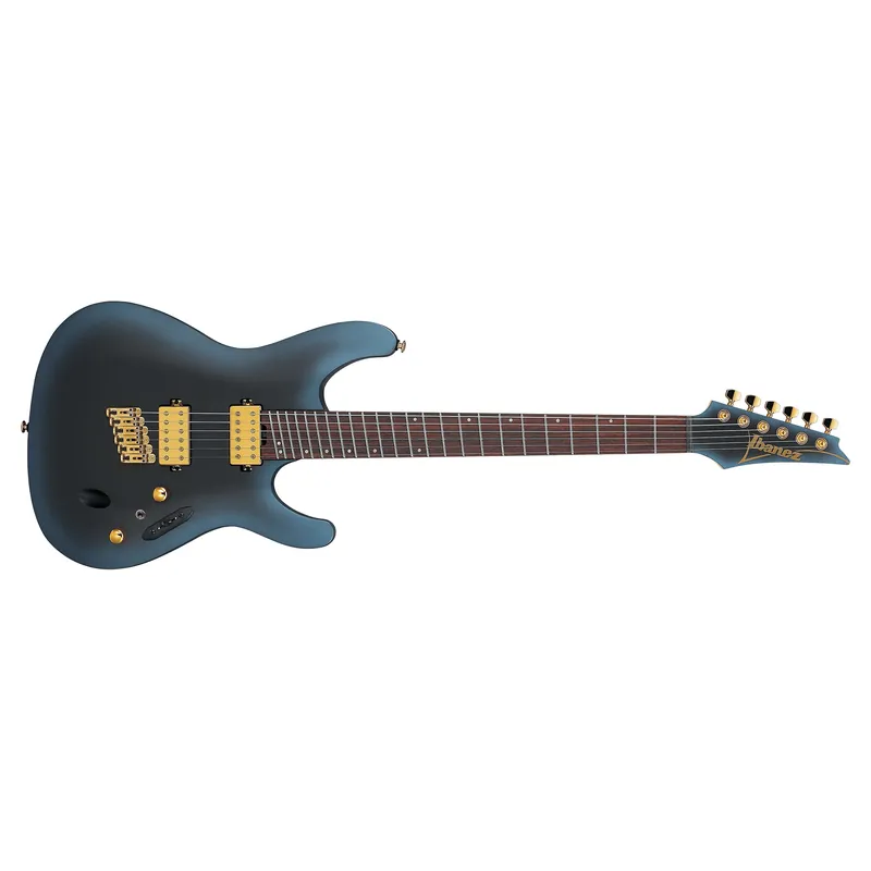 Ibanez Axe Design Lab SM721 Multi-Scale Guitar, Rosewood Fretboard, Midnight Arctic Ocean Matte Authentic