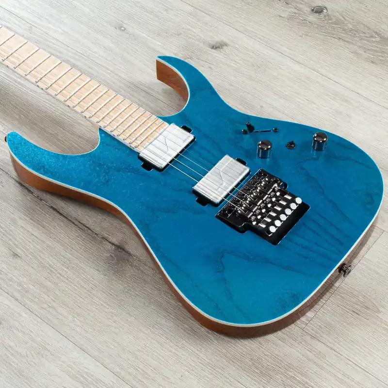 Brand New Ibanez RG5120M RG Prestige Guitar, Birdseye Maple Fingerboard, Frozen Ocean