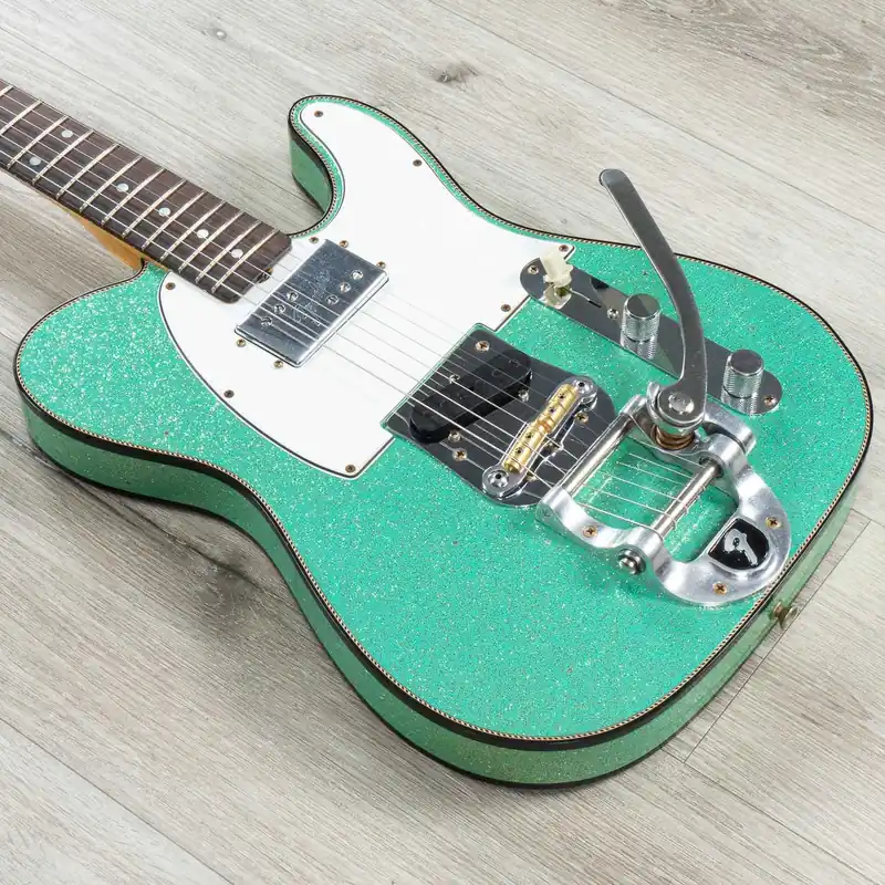 Fender Custom Shop Limited Edition CuNiFe Telecaster Custom Journeyman Relic Guitar, Aged Sea Foam Green Sparkle Trusted Brand
