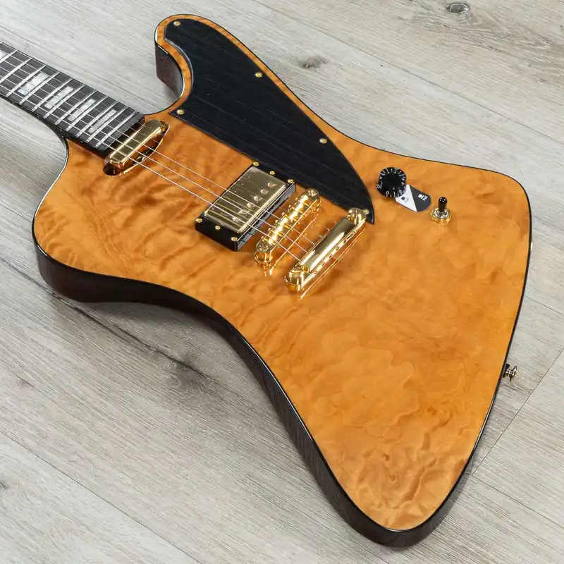 ESP LTD CS-II Guitar, Macassar Ebony Fretboard, Quilted Maple Top, Seymour Duncan Pickups, Vintage Natural In Demand