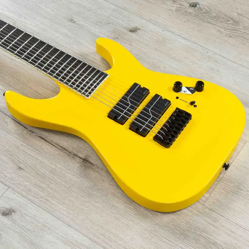 ESP LTD Signature Series Stephen Carpenter SC-608 Baritone 8-String Guitar, Macassar Ebony Fretboard, Yellow Bulk Order