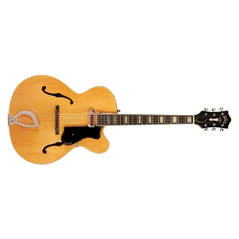Last Chance Guild Newark St. Collection A-150 Savoy Hollowbody Guitar, Ebony Fingerboard, Blonde