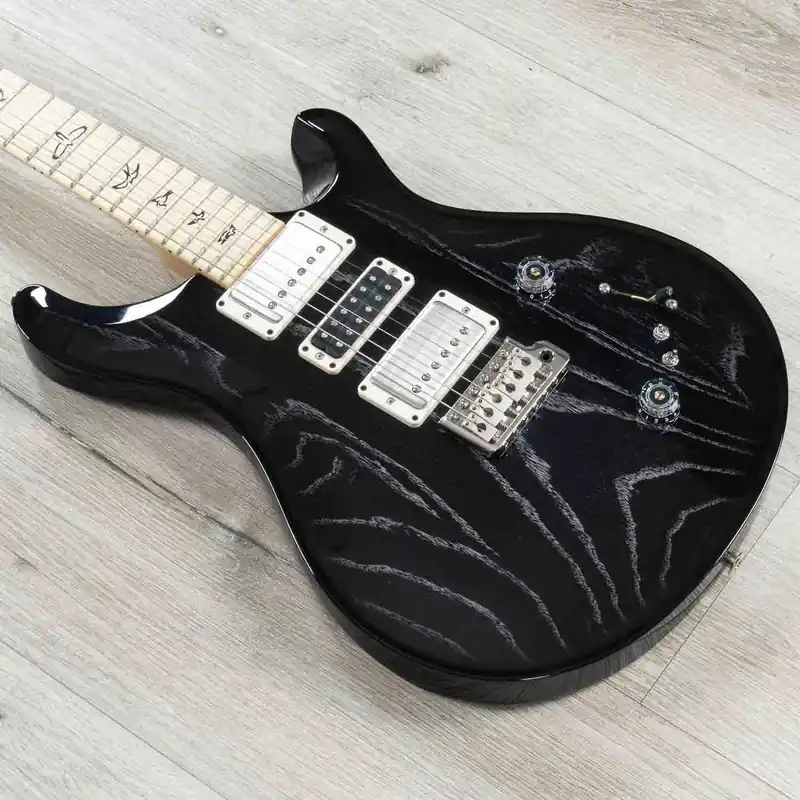 Low Price PRS Paul Reed Smith Swamp Ash Special Maple Guitar, Maple Fretboard, Black Doghair Smokeburst