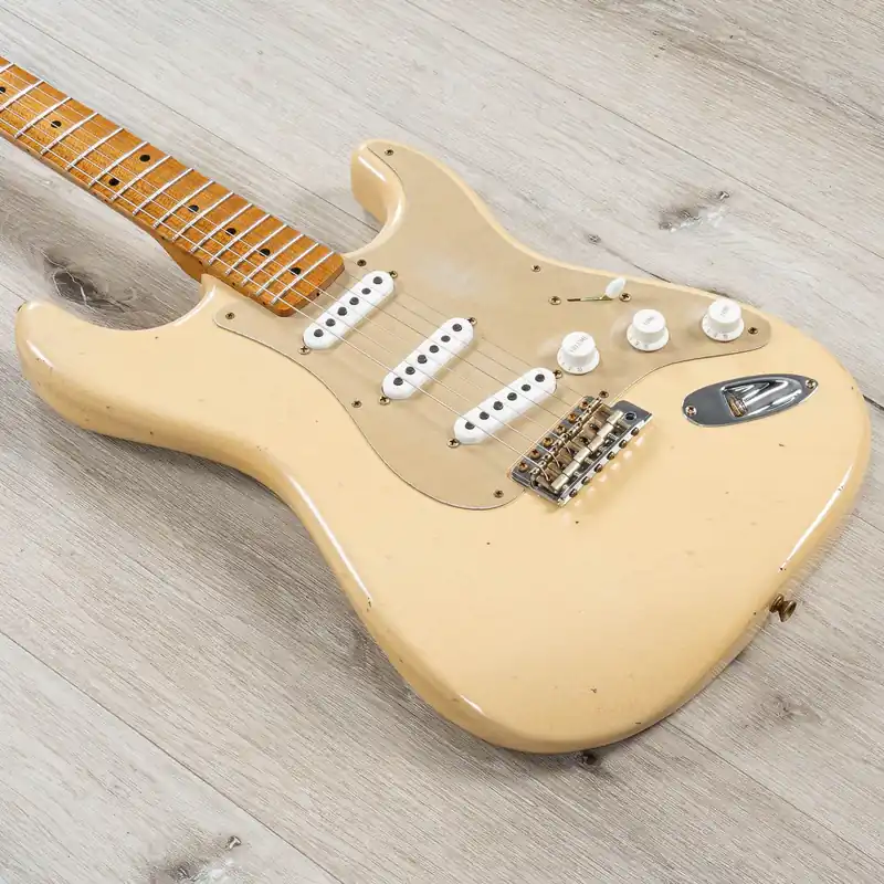 Don’t Miss Out Fender Custom Shop Limited Edition 1954 Roasted Stratocaster Journeyman Relic Guitar, Desert Sand