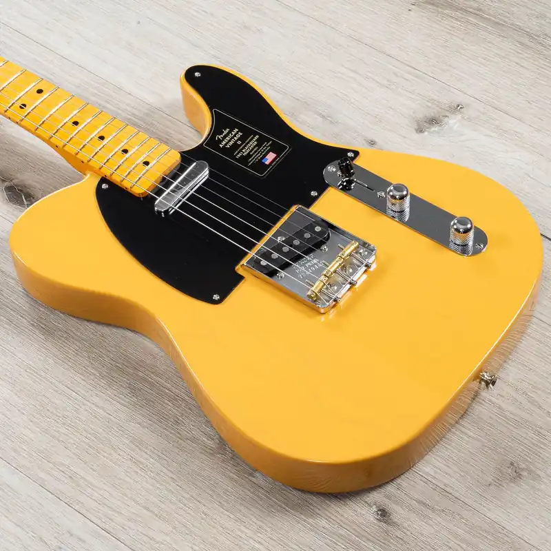 Hot Deal Fender American Vintage II 1951 Telecaster Guitar, Maple Fingerboard, Butterscotch Blonde
