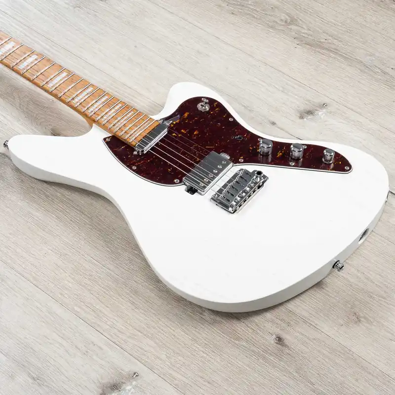 Mayones Jakub Zytecki Signature Jassper Nidra 6 Guitar, TEW 4A Birdseye Maple Fretboard, Monolith Retro White Limited Edition