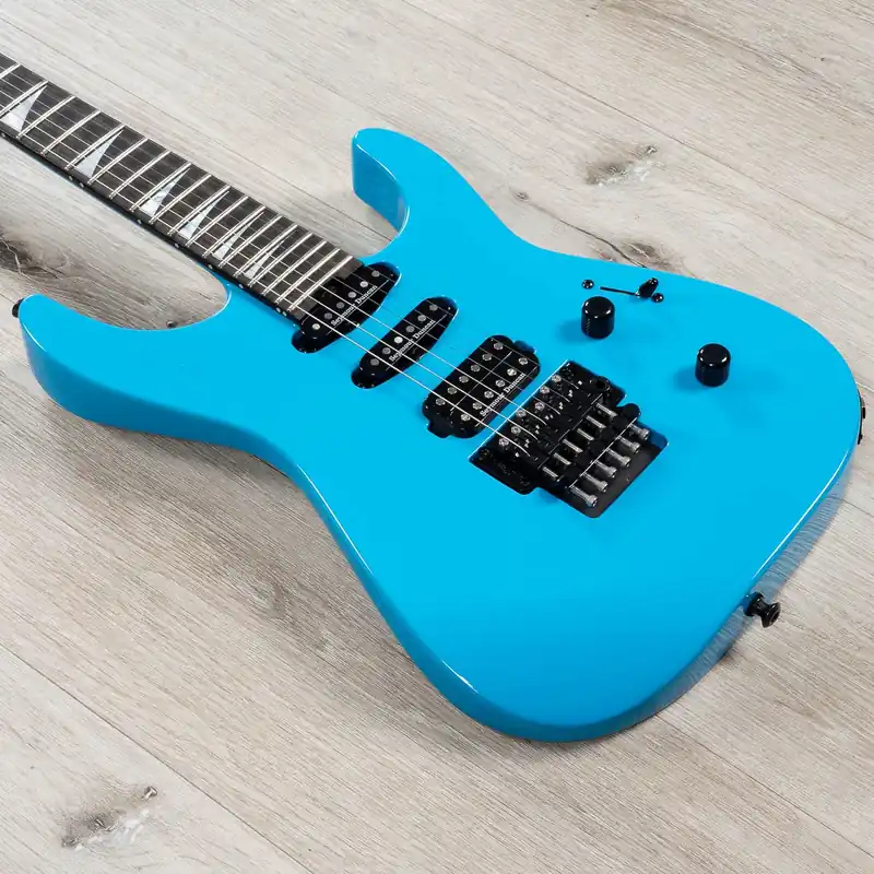 Factory Price Jackson American Series Soloist SL3 Guitar, Ebony Fingerboard, Riviera Blue
