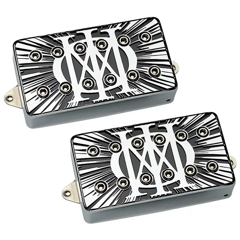 Price Drop DiMarzio John Petrucci Rainmaker & Dreamcatcher Humbucker Guitar Pickup Set, Majesty Chrome Covers