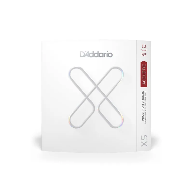 D'Addario XS Phosphor Bronze Hybrid Light Coated Acoustic Guitar Strings, 13-53 Free Shipping