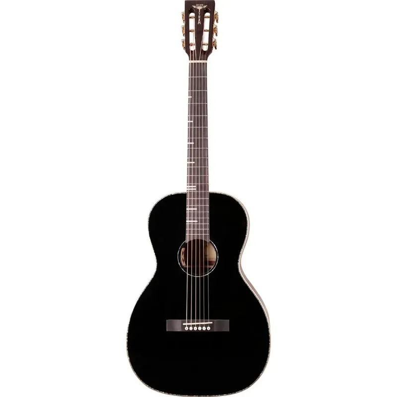 Tyma P-18E Parlor Acoustic-Electric Guitar, Solid Sitka Spruce Top, Black Hot Deal