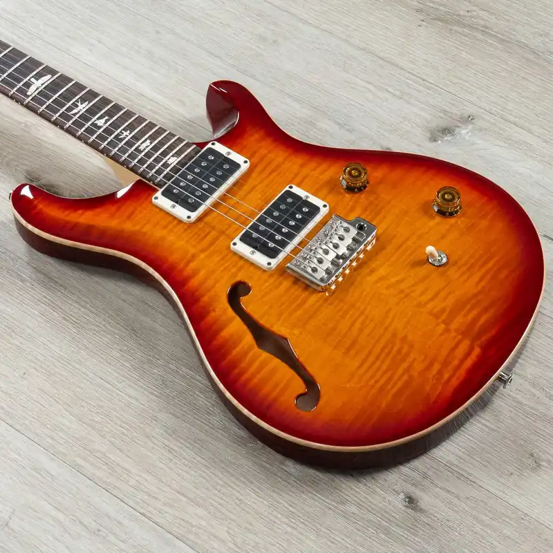 Limited Edition PRS Paul Reed Smith CE 24 Semi-Hollow Guitar, USA 85/15 Pickups, Dark Cherry Sunburst