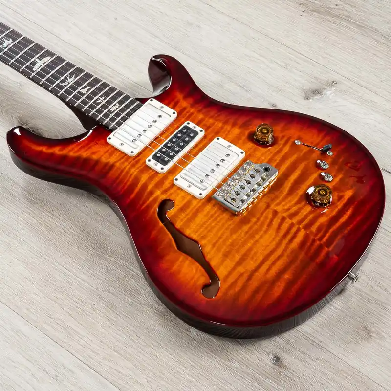 PRS Paul Reed Smith Special Semi-Hollow Guitar, Rosewood Fretboard, Custom Color Cherry Wrap Burst Fan Favorite