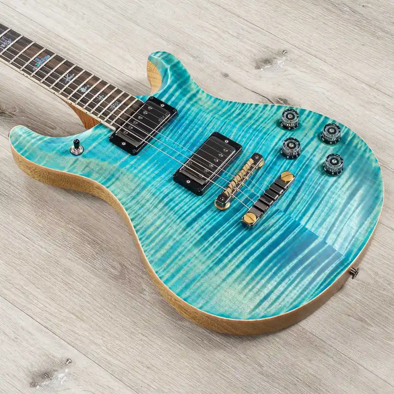 Exclusive Offer PRS Paul Reed Smith Wood Library McCarty 594 Guitar, Ziricote Fretboard, Roasted Maple Neck, Korina Body, Aquableux