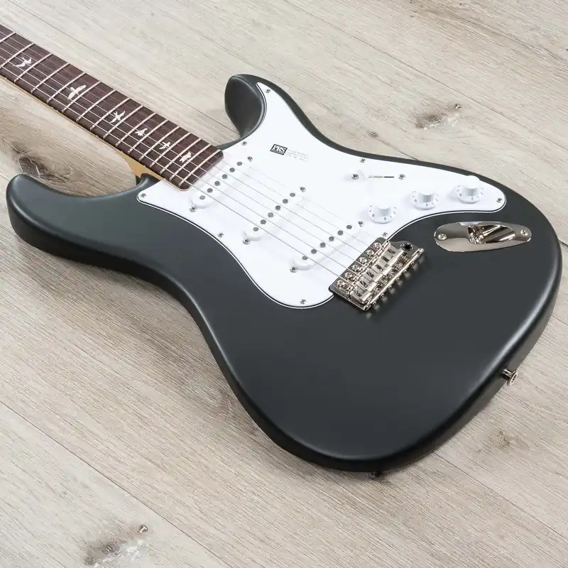 Shop Now PRS Paul Reed Smith John Mayer Signature Silver Sky Rosewood Guitar, Faded Black Tee Satin