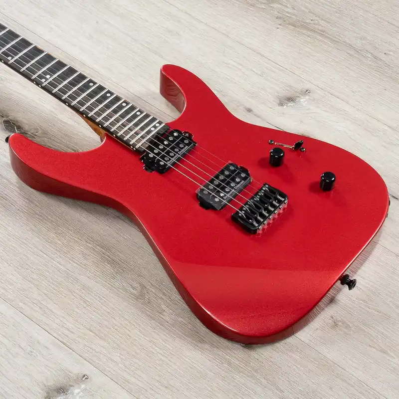 Shop Now Jackson American Series Virtuoso HT Guitar, Ebony Fretboard, Seymour Duncan Pickups, Red Crystal
