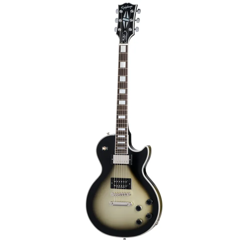 Epiphone Adam Jones 1979 Les Paul Custom Guitar, Gibson USA & Seymour Duncan Pickups, Antique Silverburst Limited Offer