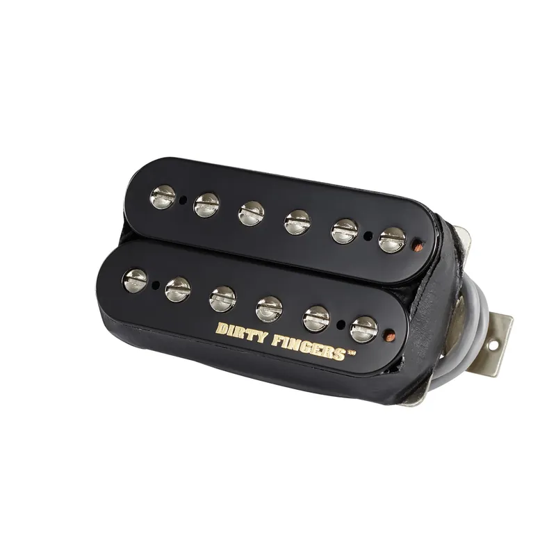 Hot Deal Gibson Dirty Fingers SM Ceramic 8 Humbucker Guitar Pickup, Open-Coil Double Black