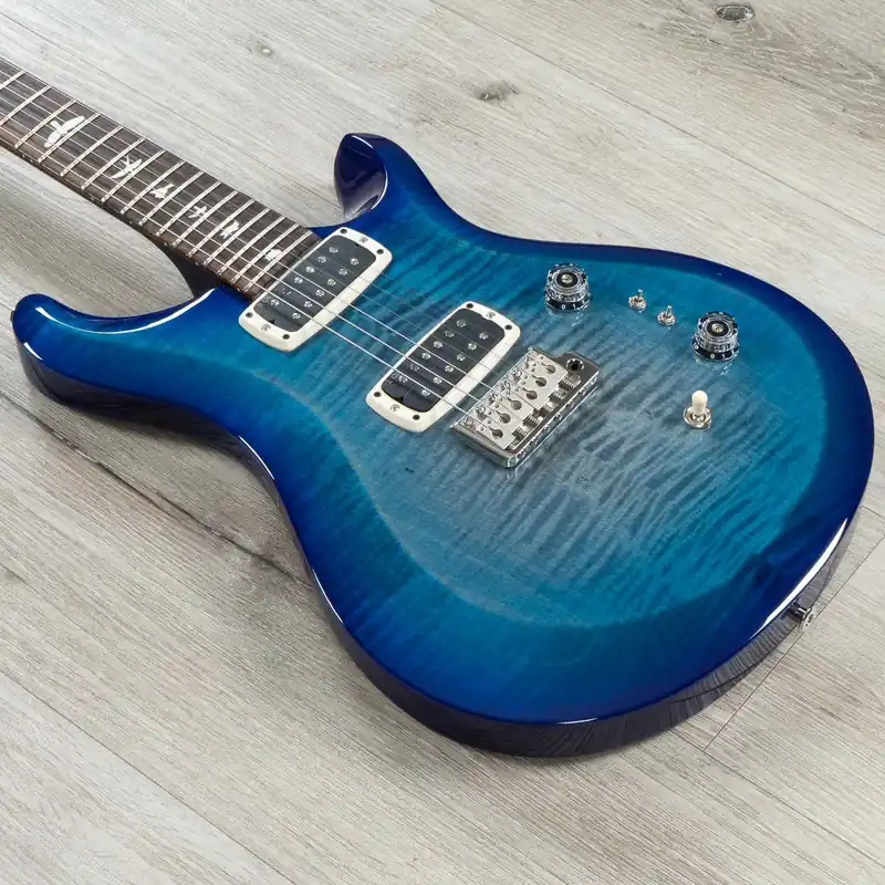 Hot Deal PRS Paul Reed Smith S2 Custom 24-08 Guitar, Rosewood Fingerboard, USA Pickups, Faded Gray Black Blue Burst
