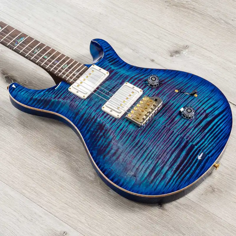 PRS Paul Reed Smith Wood Library Custom 24 Guitar, Brazilian Rosewood Fretboard, Rosewood Neck, Korina Body, Violet Blue Burst Shop Now